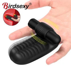 Sex Toys Finger Sleeve Vibrator G Spot Massage Clit Stimulate Female Masturbator For Women Lesbian Orgasm.webp